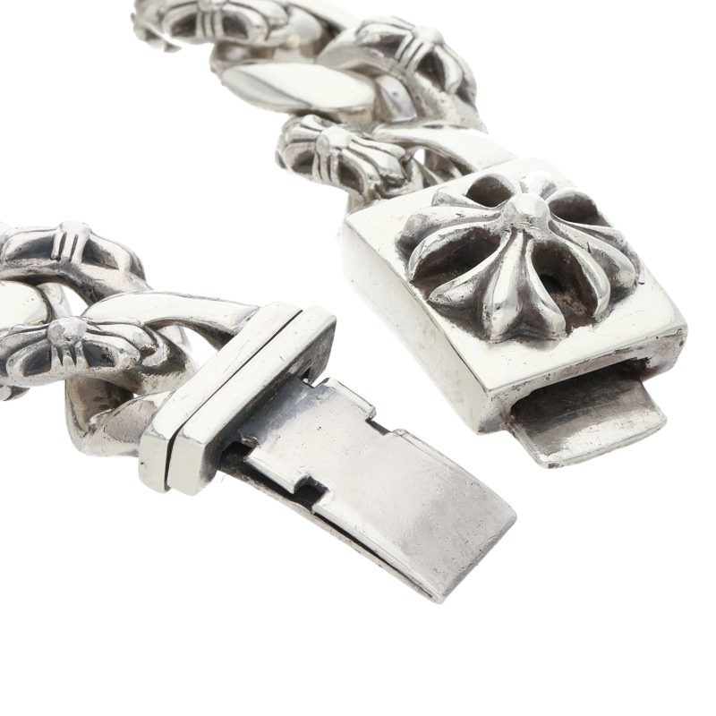 Chrome Hearts ファンシーシルバーブレスレット FANCY LRG3/CHXラージボックスID