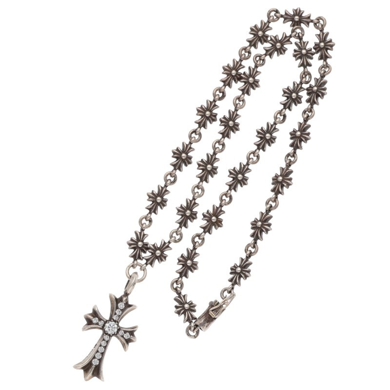 Chrome Hearts クロムハーツ サークルクロス ツインクロスネックレス