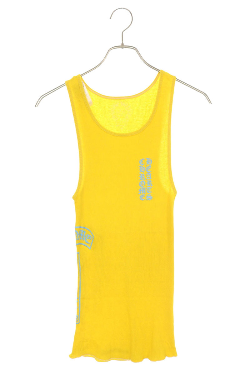 Chrome Hearts Tバーロゴプリントタンクトップ RIB TANK