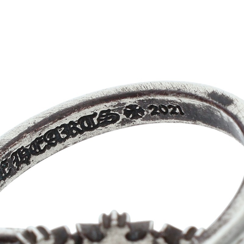 Chrome Hearts シルバーリング TINY E CH PLS BAND TRPL