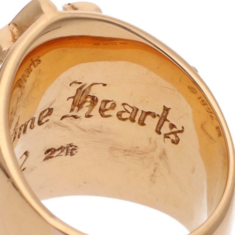Chrome Hearts  PAVEダイヤ/ゴールドリング KEEPER P/DMND/キーパー