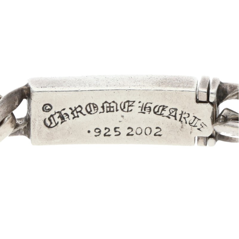 Chrome Hearts PAVEダイヤ/シルバーブレスレット ID BBY FLRL P/D/ベイビーIDフローラルクロス