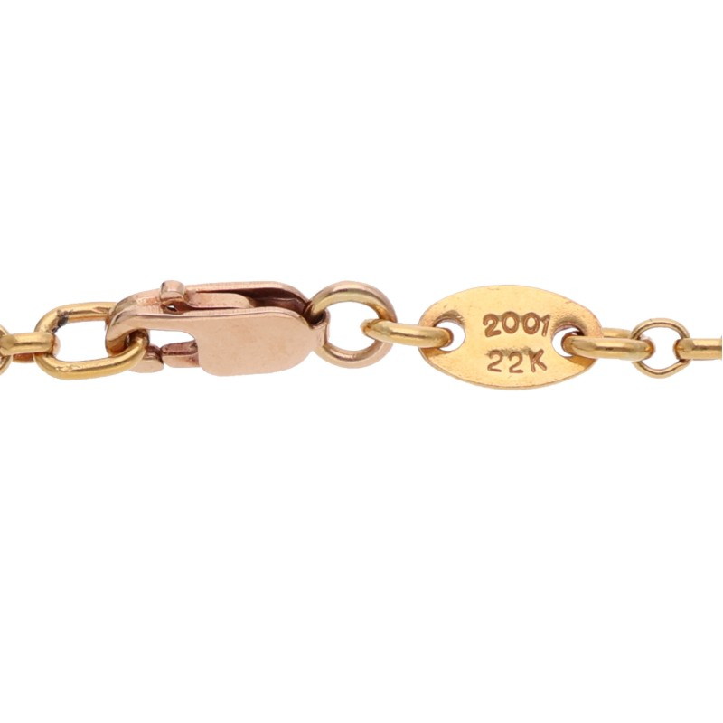 Chrome Hearts ゴールドネックレス  NKLC CHAIN LABEL