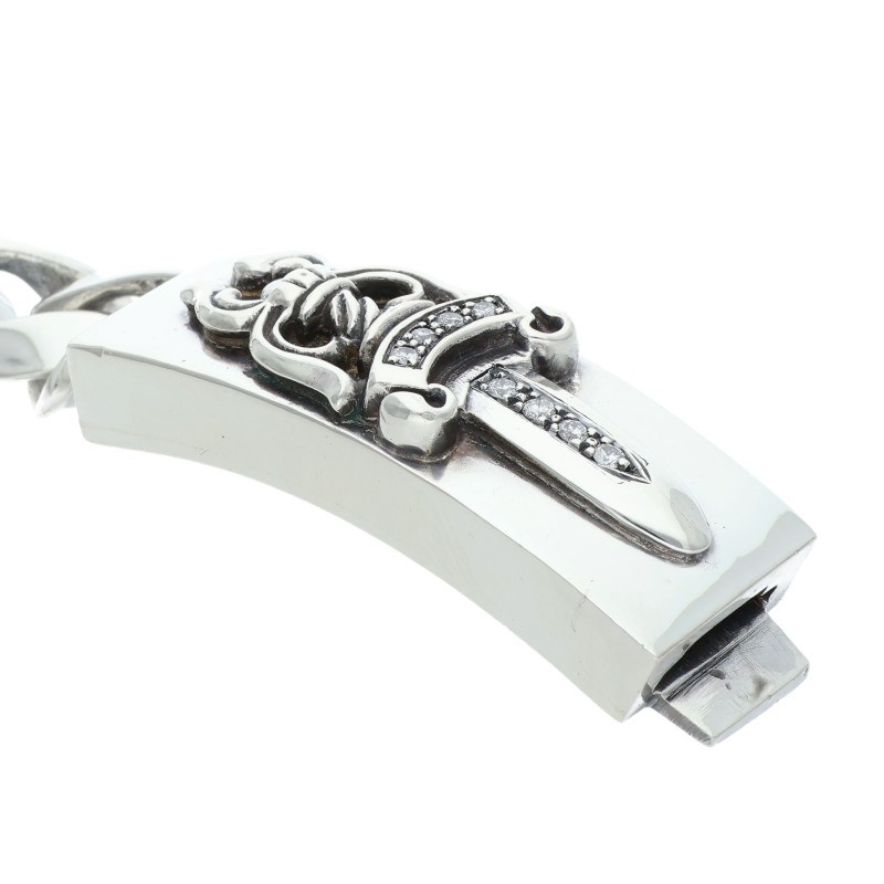 Chrome Hearts PAVEダイヤ/シルバーブレスレット ID DAGGER P/D/ダガーID