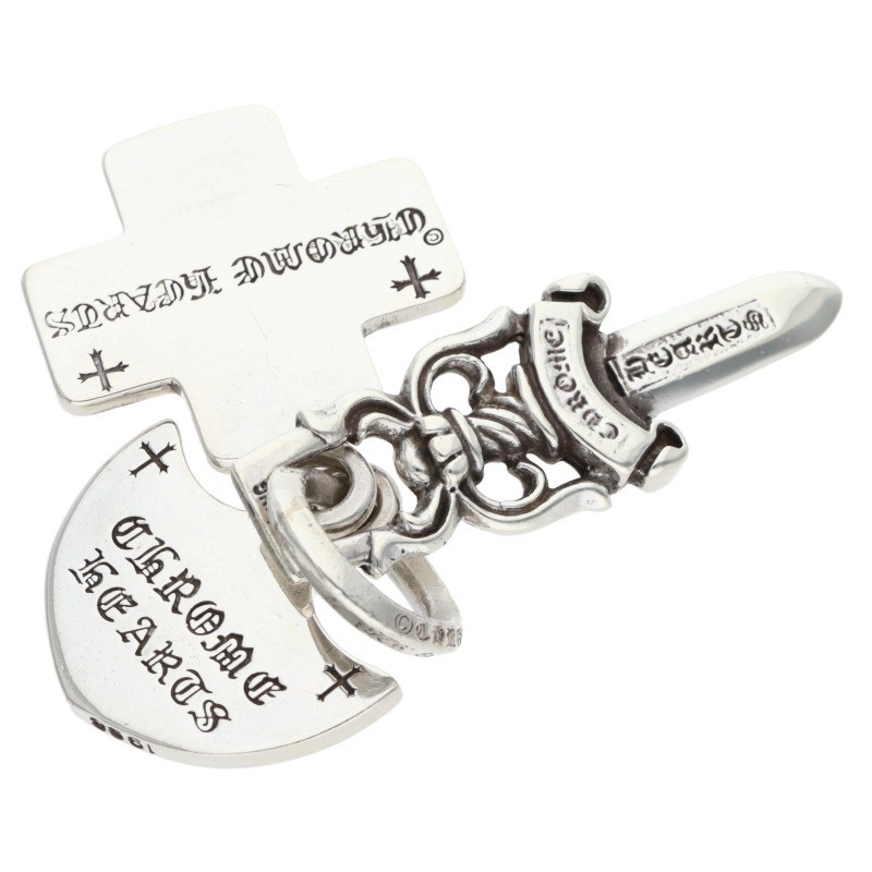 Chrome Hearts シルバーネックレストップ 3TRINKETS withOring/スリートリンケッツ