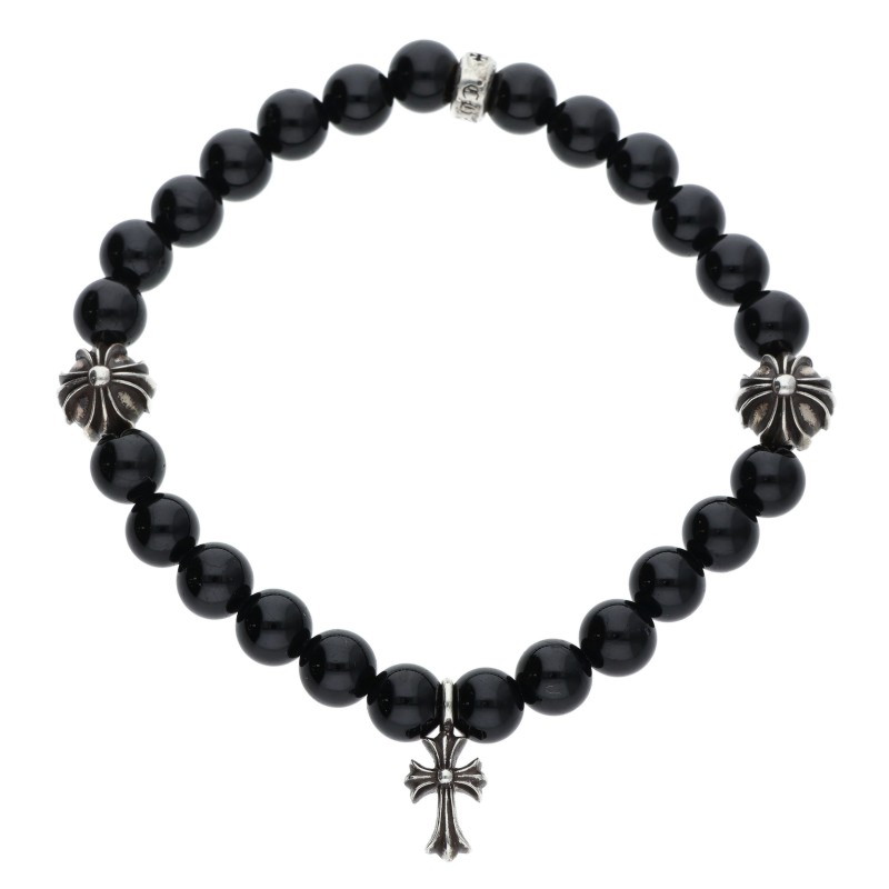 Chrome Hearts BEAD Stack CH Cross Bracelet 6mm BEAD/6mm Bead