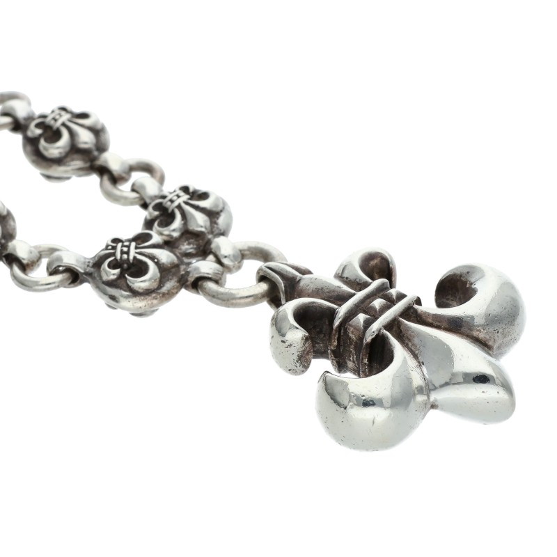 Chrome Hearts シルバーネックレス #1 BS FLUERBL CHN BS FLUER BS