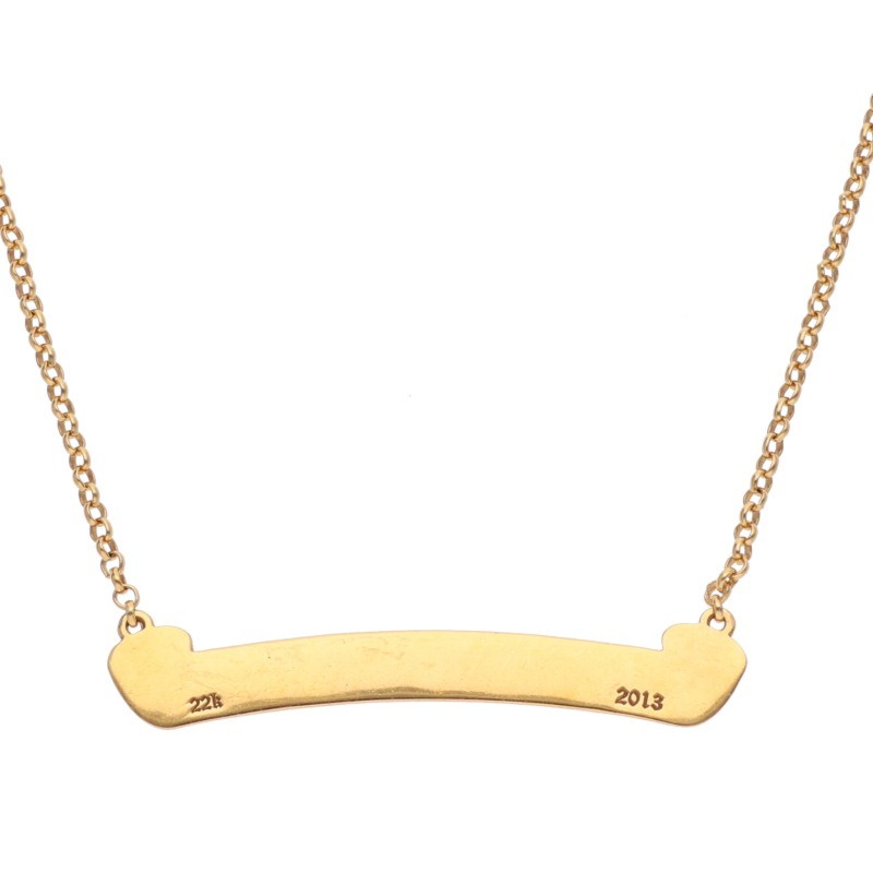 Chrome Hearts ゴールドネックレス  NKLC CHAIN LABEL