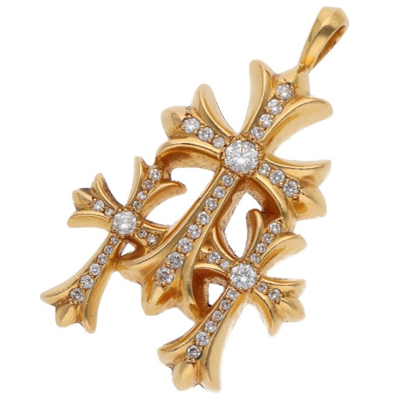 CHROME HEARTS クロムハーツ withダイヤモンド ネックレス CHROME HEARTS Stack BS Fleur Charm | 925 Silver – クロムハーツ