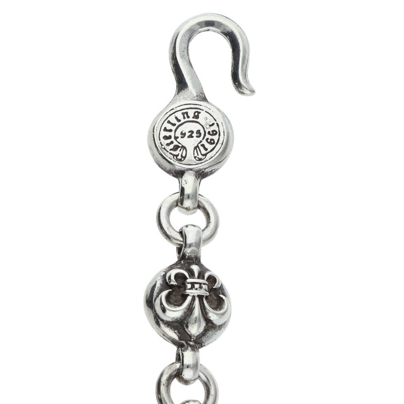 Chrome Hearts シルバーネックレス #1 BS FLUERBL CHN BS FLUER BSフレアボールチェーンBSフレア