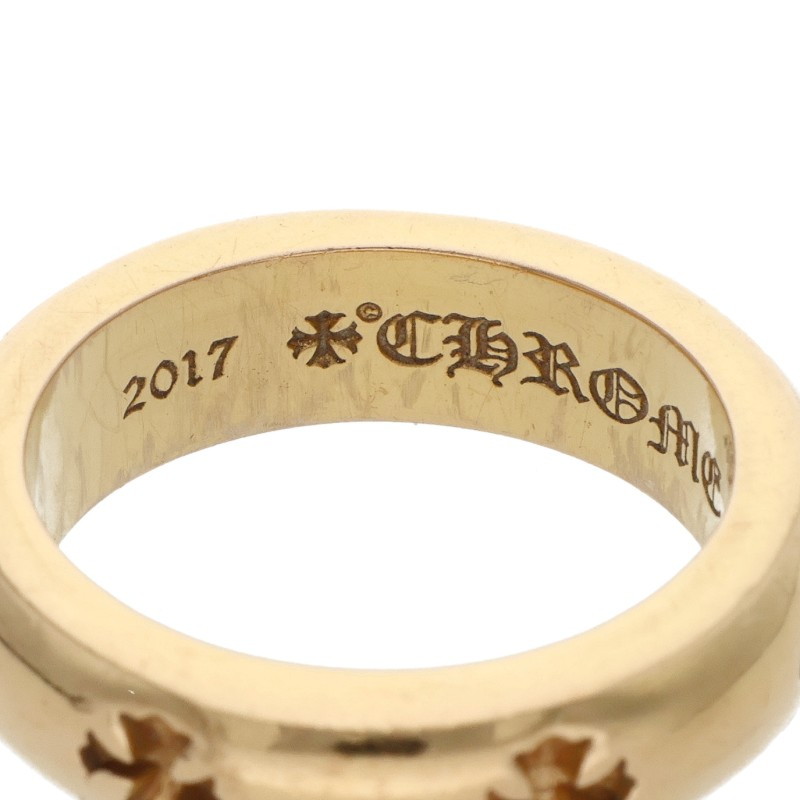 Chrome Hearts ゴールドリング  NEGATIVE CH PLUS/ネガティブCHプラス