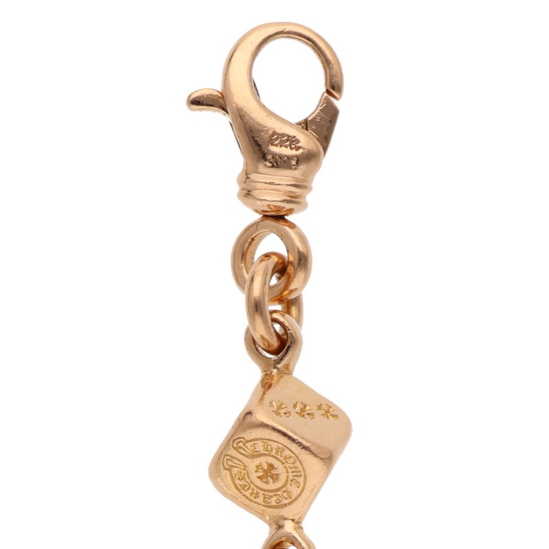 Chrome Hearts ゴールドブレスレット DICE NO1 CRSBL/ダイスクロスボール