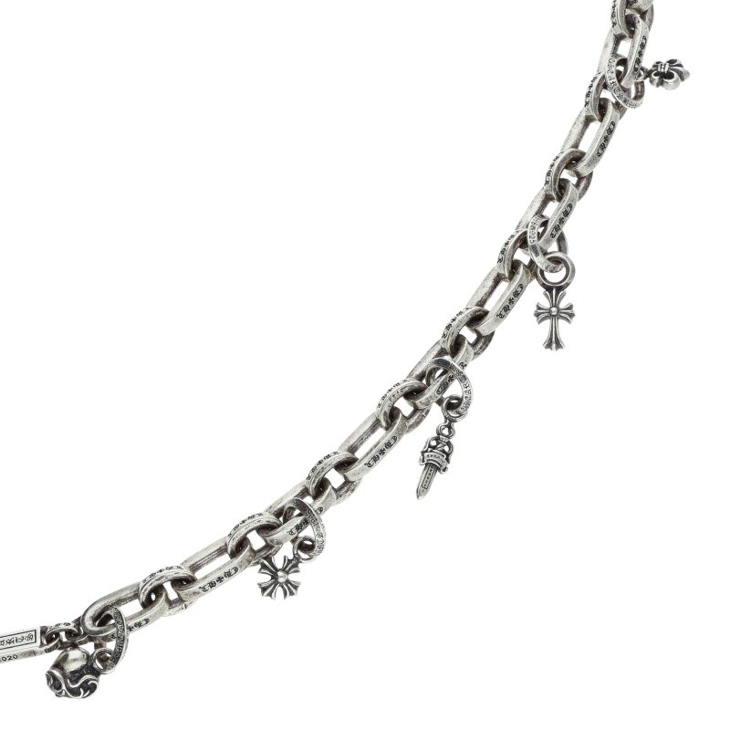 Chrome Hearts シルバーブレスレット PAPER E CHAIN MULTI/ペーパーEチェーン