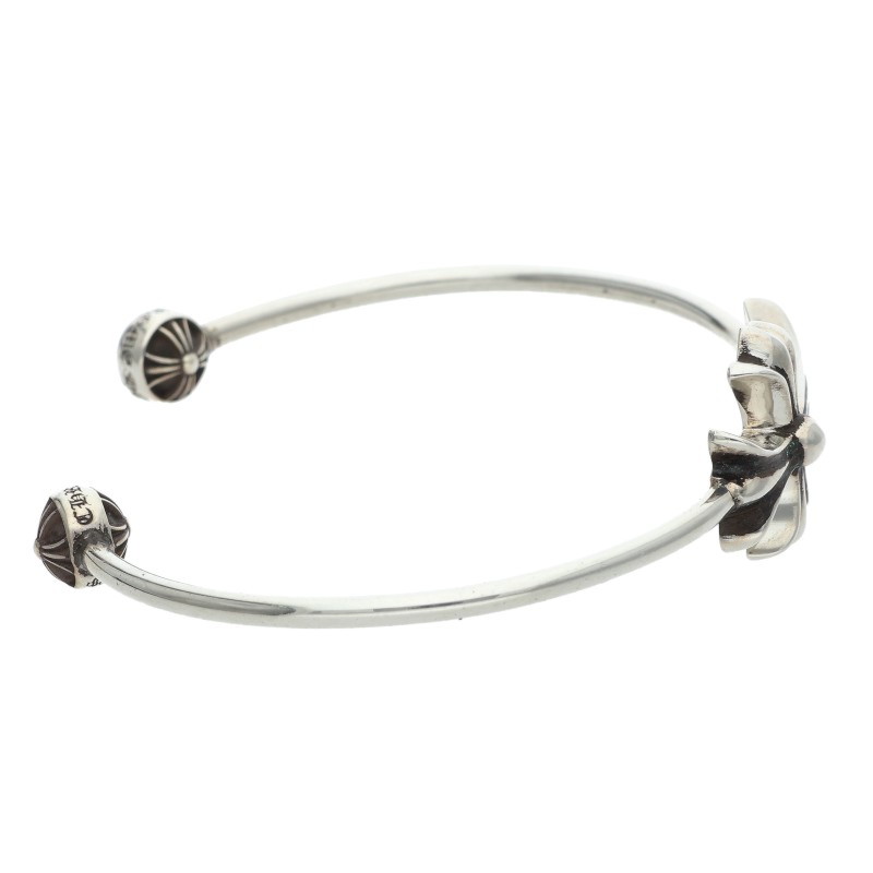 CHROME HEARTS クロムハーツ ベビーIDフローラルクロスブレスレット