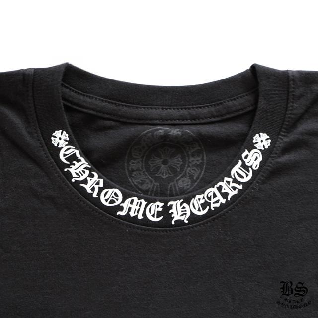 クロムハーツ Tシャツ ネックロゴ　ブラック
