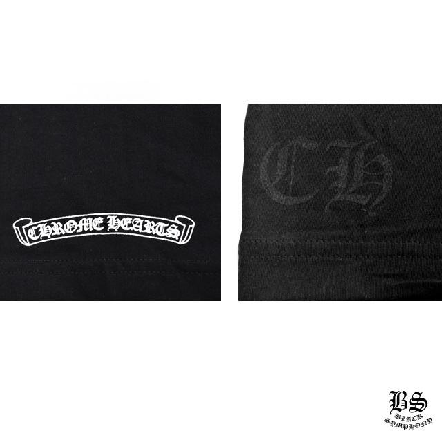 クロムハーツ Tシャツ ネックロゴ　ブラック