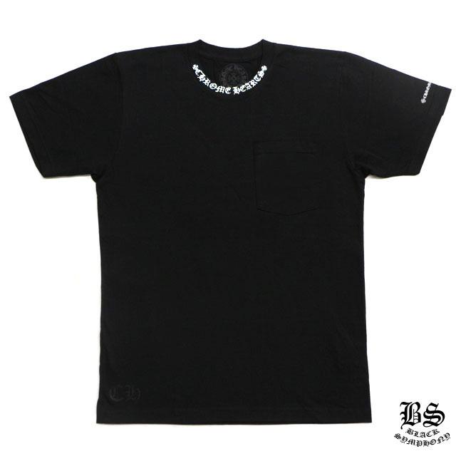 クロムハーツ Tシャツ ネックロゴ　ブラック