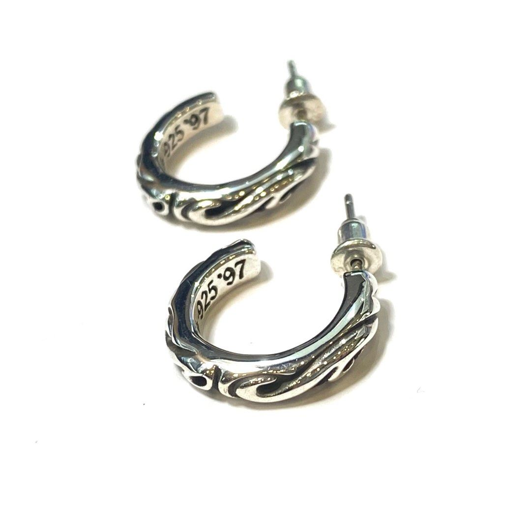 CHROME HEARTS/HOOP SCROLL ピアス 片耳
