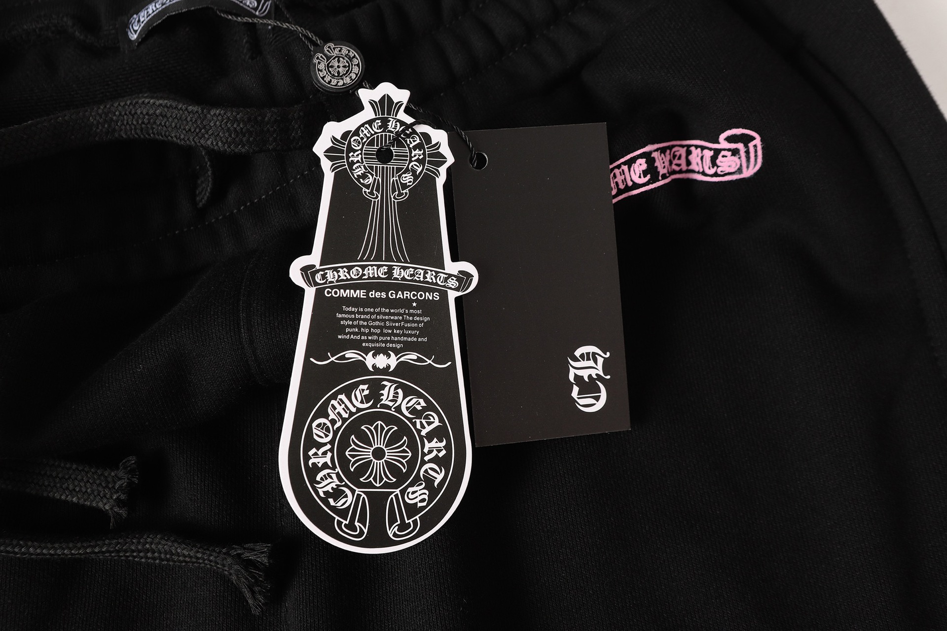 クロムハーツ Black & Pink Deadly Doll スウェットパンツ