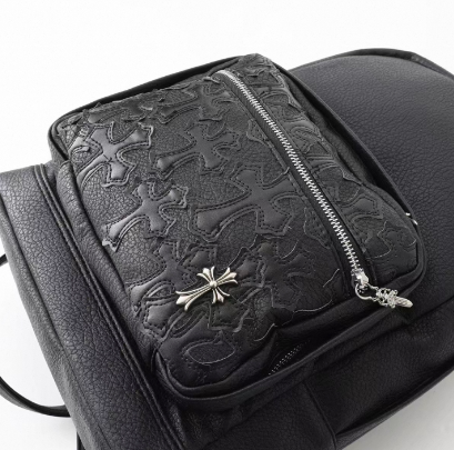 クロムハーツ【CHROMEHEARTS】 7th GRADEリュックサック/バックパック/セメタリークロスパッチ/レザー