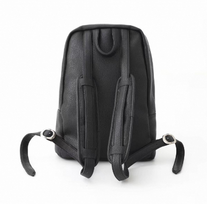 CHROME HEARTS クロムハーツ 7TH GRADE セメタリークロスマルチパッチレザーバックパック ブラック