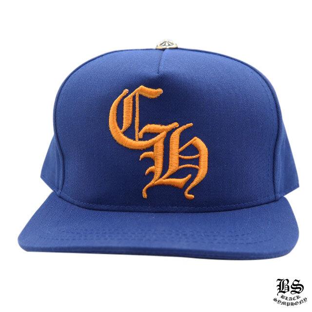 クロムハーツ ベースボールキャップ 5パネル CH ブルー