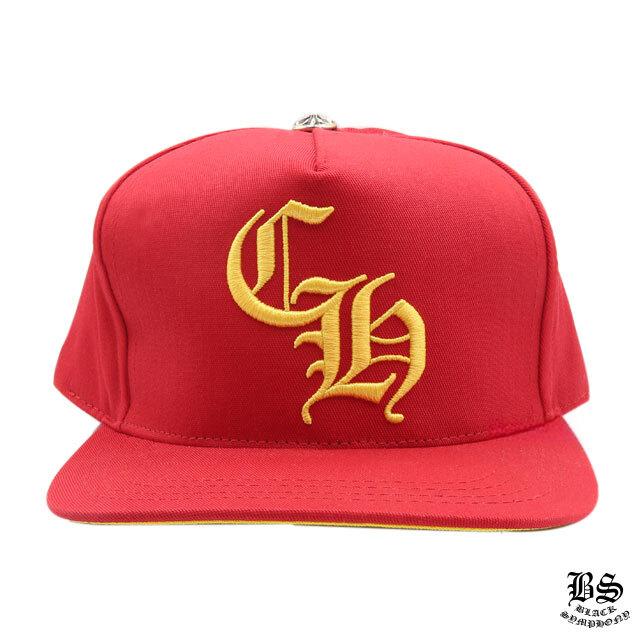 クロムハーツ ベースボールキャップ 5パネル CH レッド