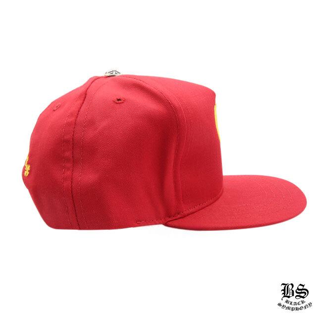 クロムハーツ ベースボールキャップ 5パネル CH レッド