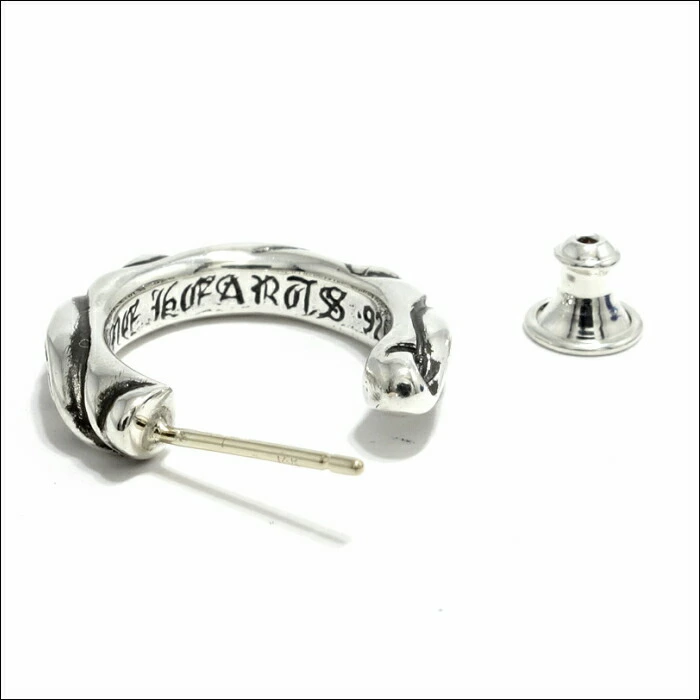 CHROME HEARTS/HOOP SCROLL ピアス 片耳
