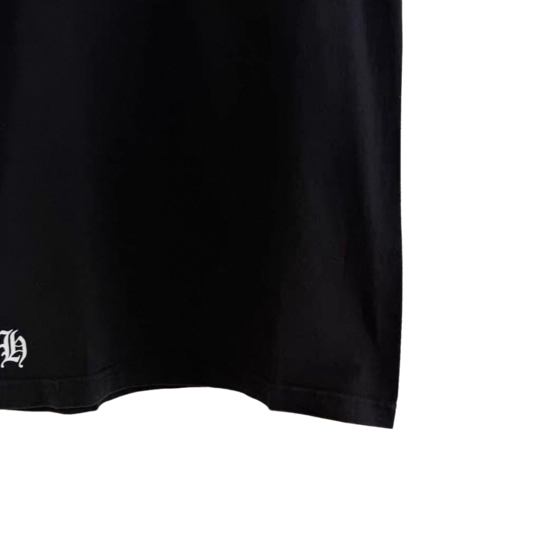 Chrome Hearts  クロムハーツ  フローラル クロス スクロール 半袖 Tシャツ 黒