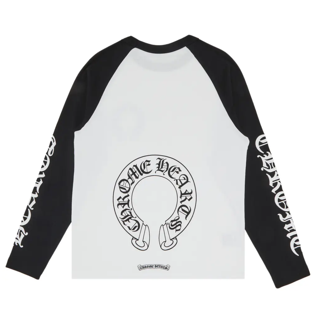 Chrome Hearts （クロムハーツ） ホースシュー ロゴ ロングスリーブ Tシャツ