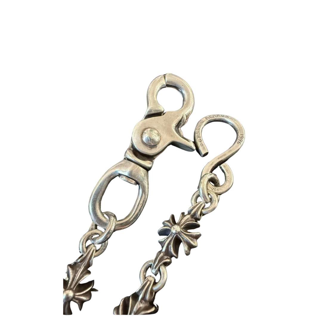 クロムハーツ（Chrome Hearts） シングルロブスタークラスプ クロスプラス 十字花パンツチェーン シルバー925