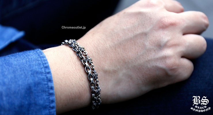 CHROME HEARTS クロムハーツ タイニーE CHプラスブレスレット12リンク