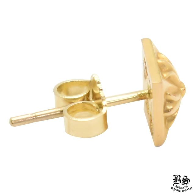 クロムハーツ CHプラスピラミッドスタッドピアス 22K