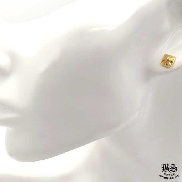 クロムハーツ CHプラスピラミッドスタッドピアス 22K
