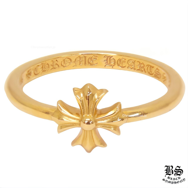 クロムハーツ バブルガムリングCHプラス22K