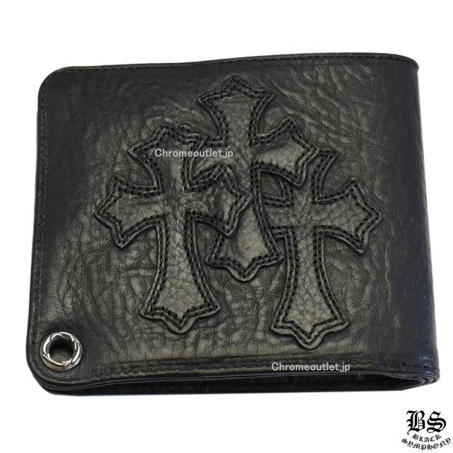 クロムハーツ 1スナップ クロスボタン ウォレット 3セメタリークロスパッチ