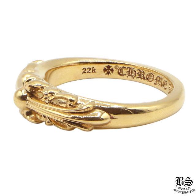 クロムハーツ 22Kベビークラシックフローラルクロスリング