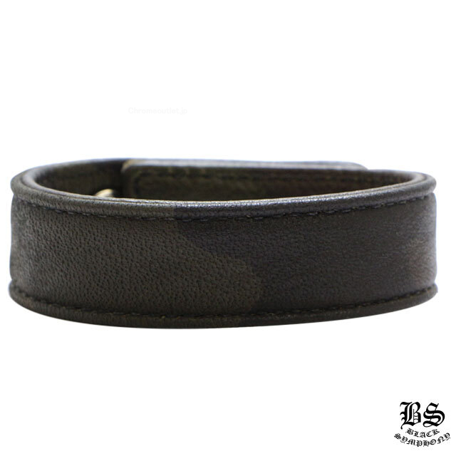 クロムハーツ 3ボタン 2スナップ ブレスレット クロスボタン カモフラ