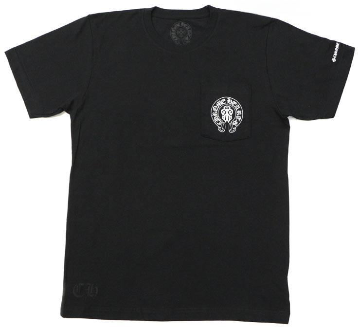 クロムハーツ Tシャツ 3セメタリークロス スター＆ストライプ ブラック