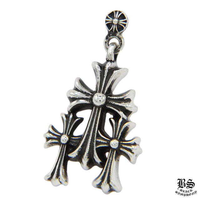 クロムハーツ 3CHクロスドロップイヤリング(ピアス)