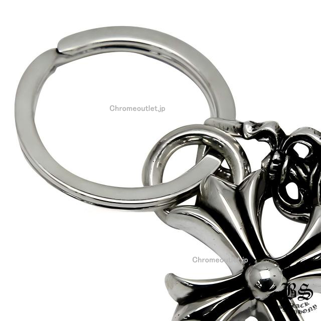 クロムハーツ スモールCHクロス キーリング with ダガー