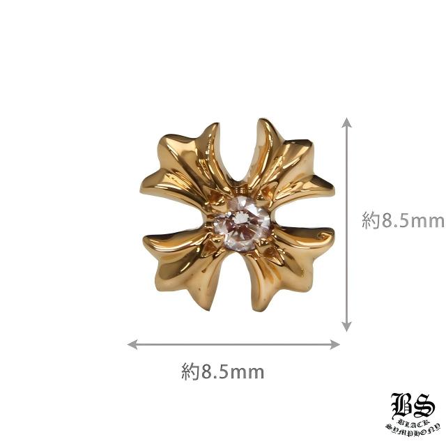 クロムハーツ CHプラススタッドピアス 22Kwithダイヤモンド