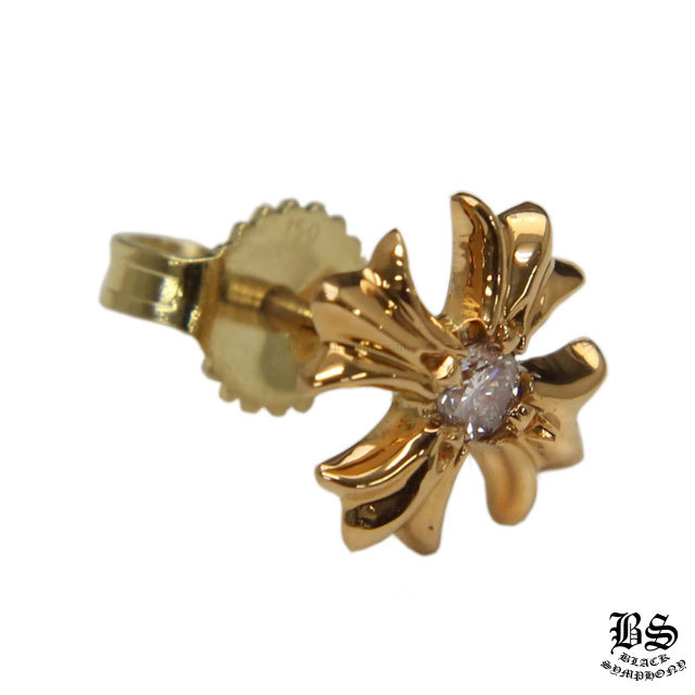 クロムハーツ CHプラススタッドピアス 22Kwithダイヤモンド