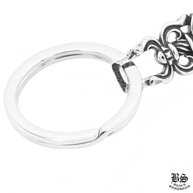 CHROME HEARTS スプリットキーリング with ダガー 925シルバー — 全長