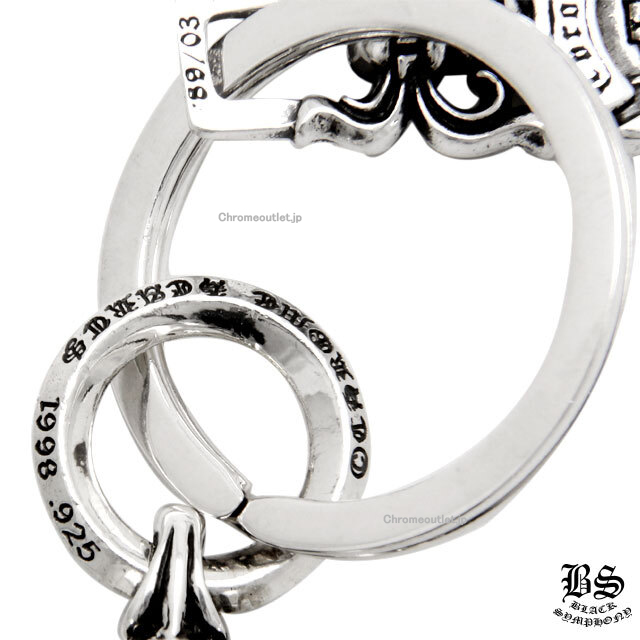 クロムハーツ スプリットキーリング（BSフレア） CHROME HEARTS スプリットキーリング with ダガー＆BSフレアペンダント