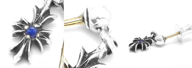 CHROME HEARTS クロムハーツ タイニーE CHプラスドロップイヤリング