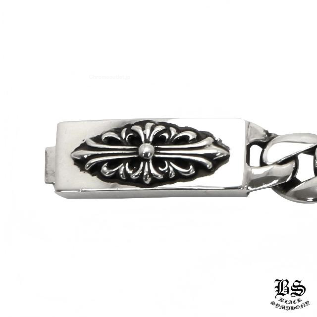 CHROME HEARTS クロムハーツ ベビーIDフローラルクロスブレスレット