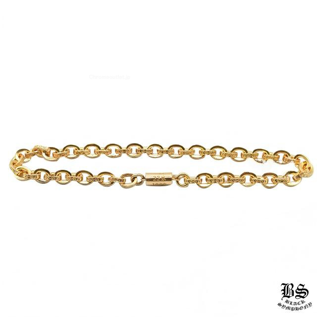 クロムハーツ ペーパーチェーンブレスレット8インチ 22K