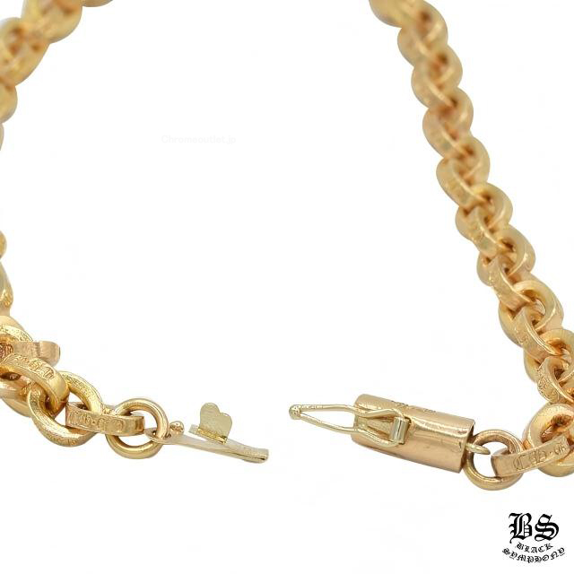 クロムハーツ ペーパーチェーンブレスレット8インチ 22K